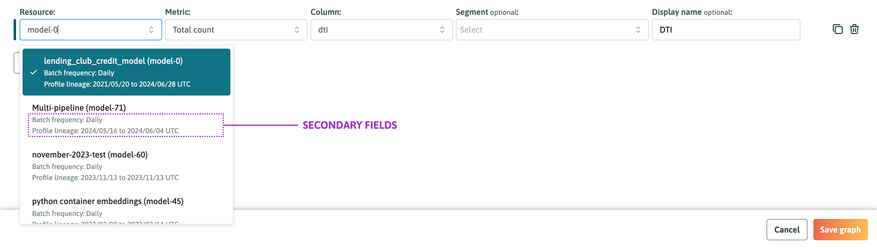 Adding a graph to a custom dashboard